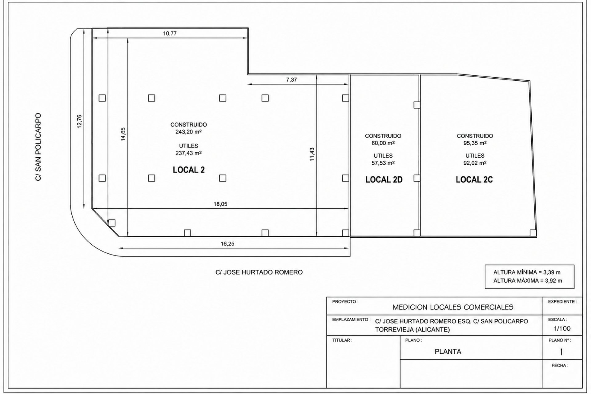 Resale - Commercial -
Torrevieja - Playa Los Naufragos