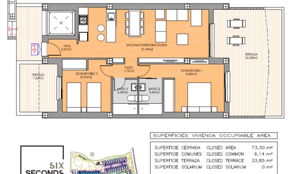 Gensalg - apartment -
Orihuela Costa - Playa Flamenca